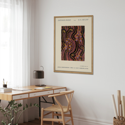 Art Deco Flower pattern pochoir Plakat