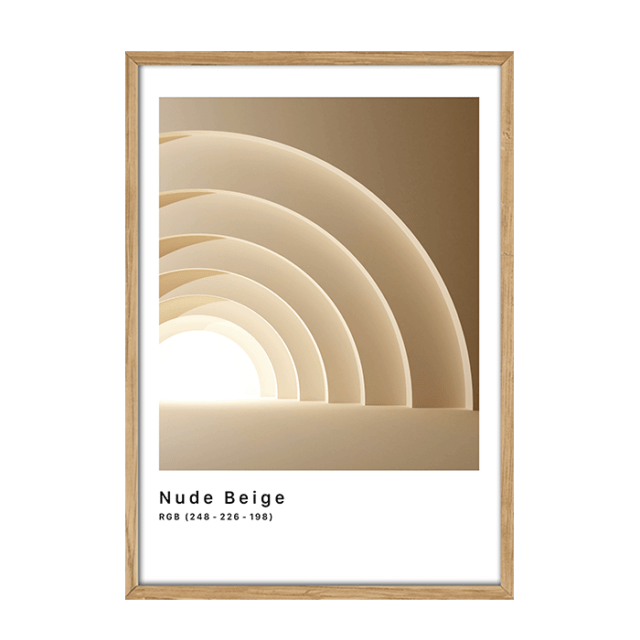 Rgb Nude Beige Plakat Plakatwerket