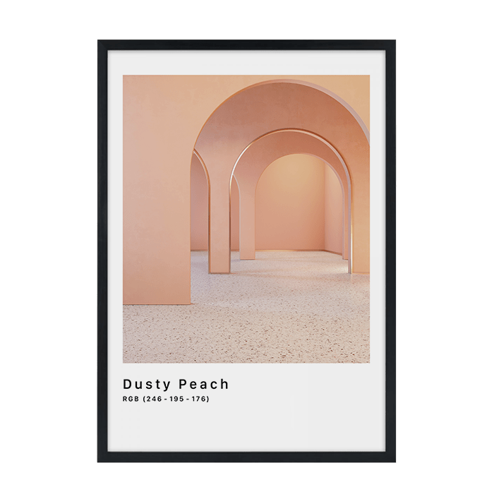 RGB Dusty Peach Plakat