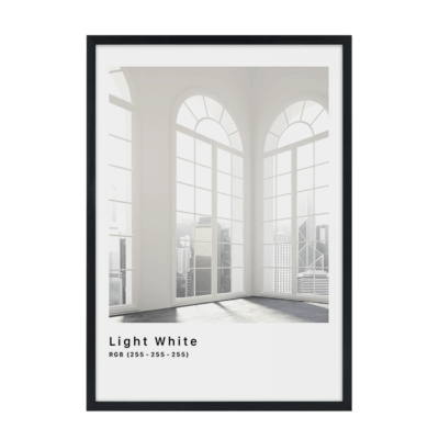 RGB Light White Plakat
