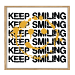 Keep Smiling Yellow Plakat