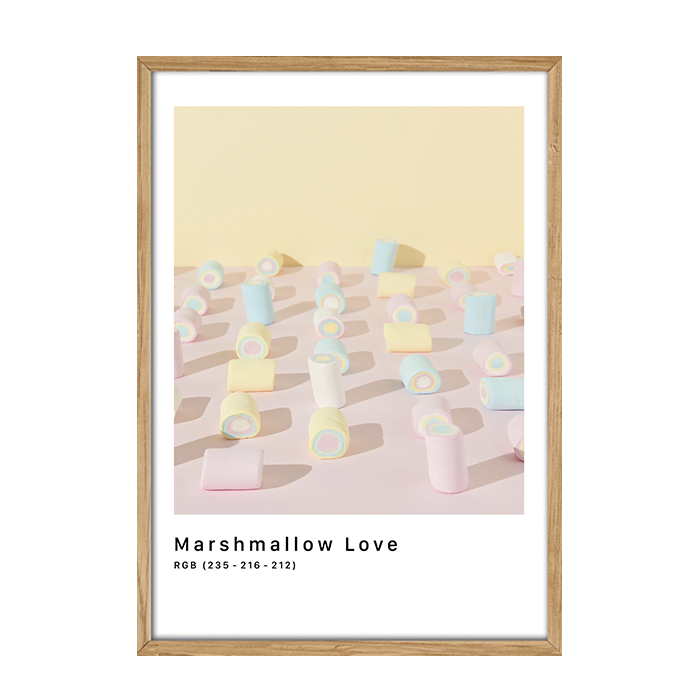 RGB plakat RGB Marshmallow Love Plakat