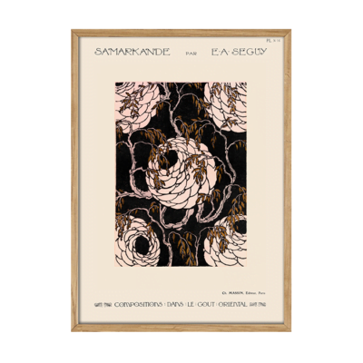 Flower pattern stencil print Plakat