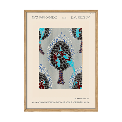 Art Nouveau bird pattern Plakat