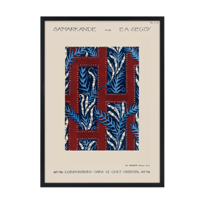 Fern pochoir pattern Plakat