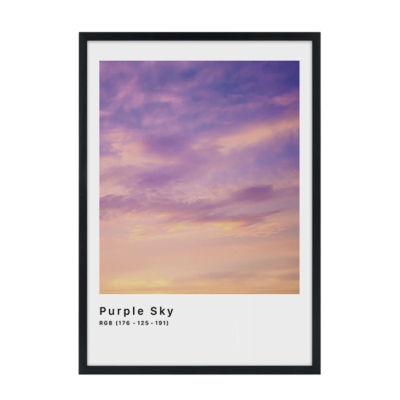 RGB Purple Sky Plakat