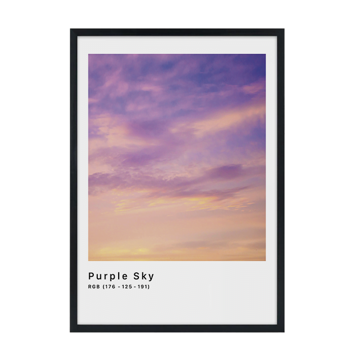 RGB Purple Sky Plakat