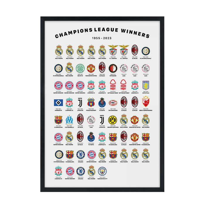 Champions League 2023 Plakat Color