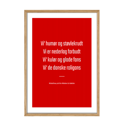 VM Danske Roligans Plakat