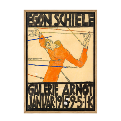 Plakat Der Schiele Ausstellung In Der Galerie