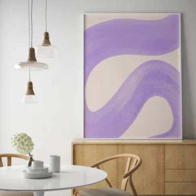 Scandi Boom Purple Snake plakat