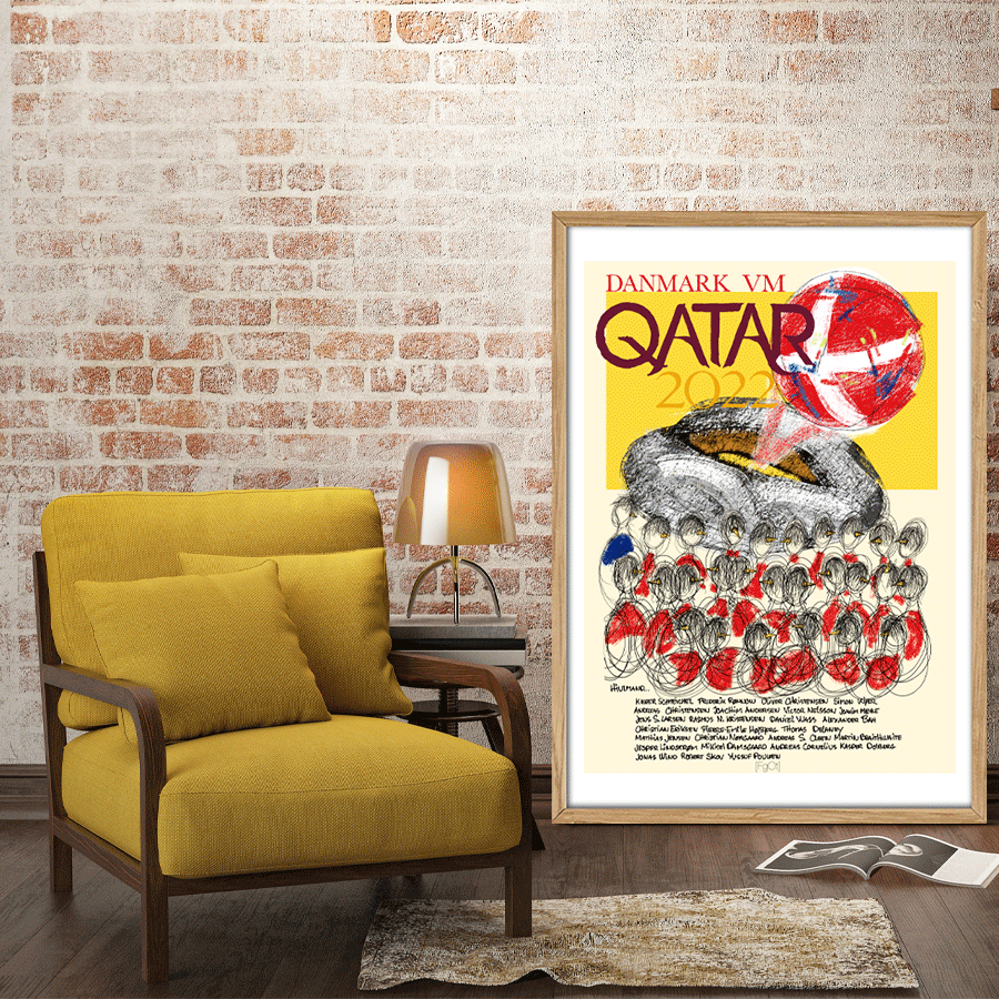 VM 2022 Qatar Plakat