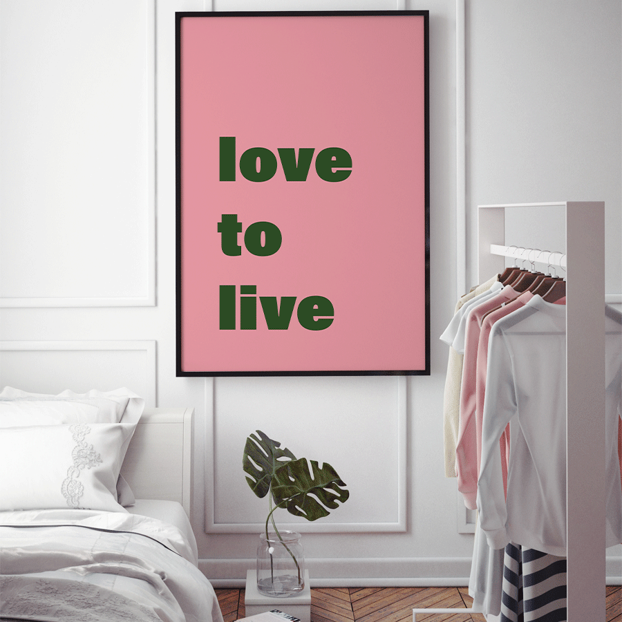 Love to Live Plakat