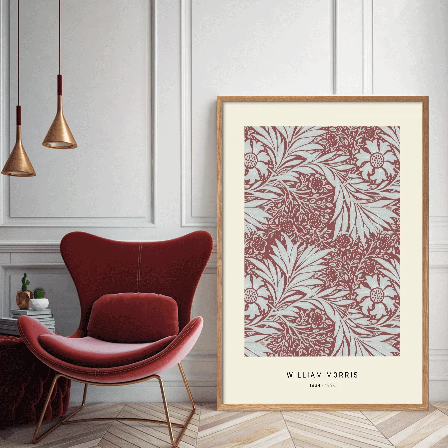 William Morris, blomster,