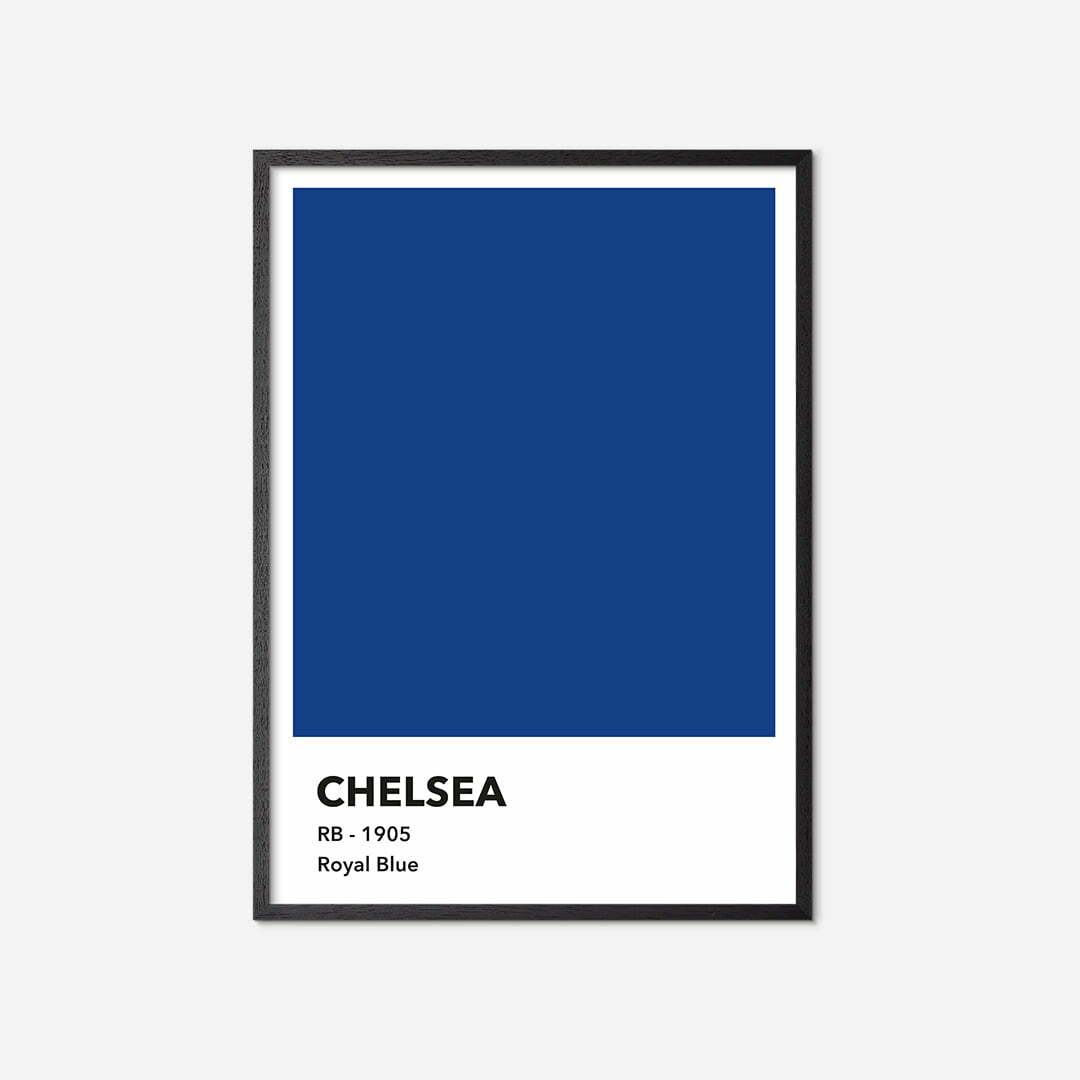 Chelsea-farve-plakat-black-frame