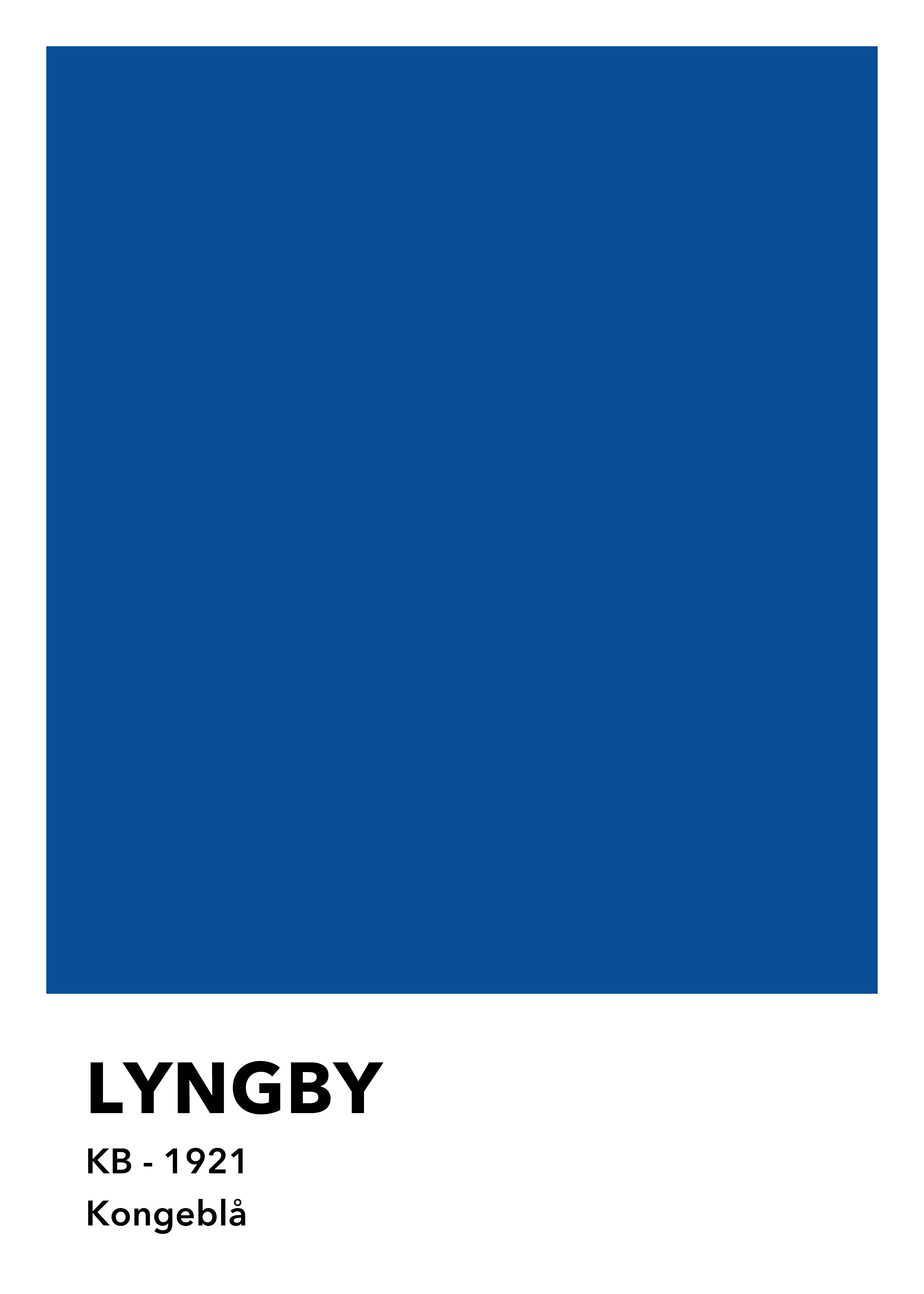 Colors - Lyngby Fodbold Plakat