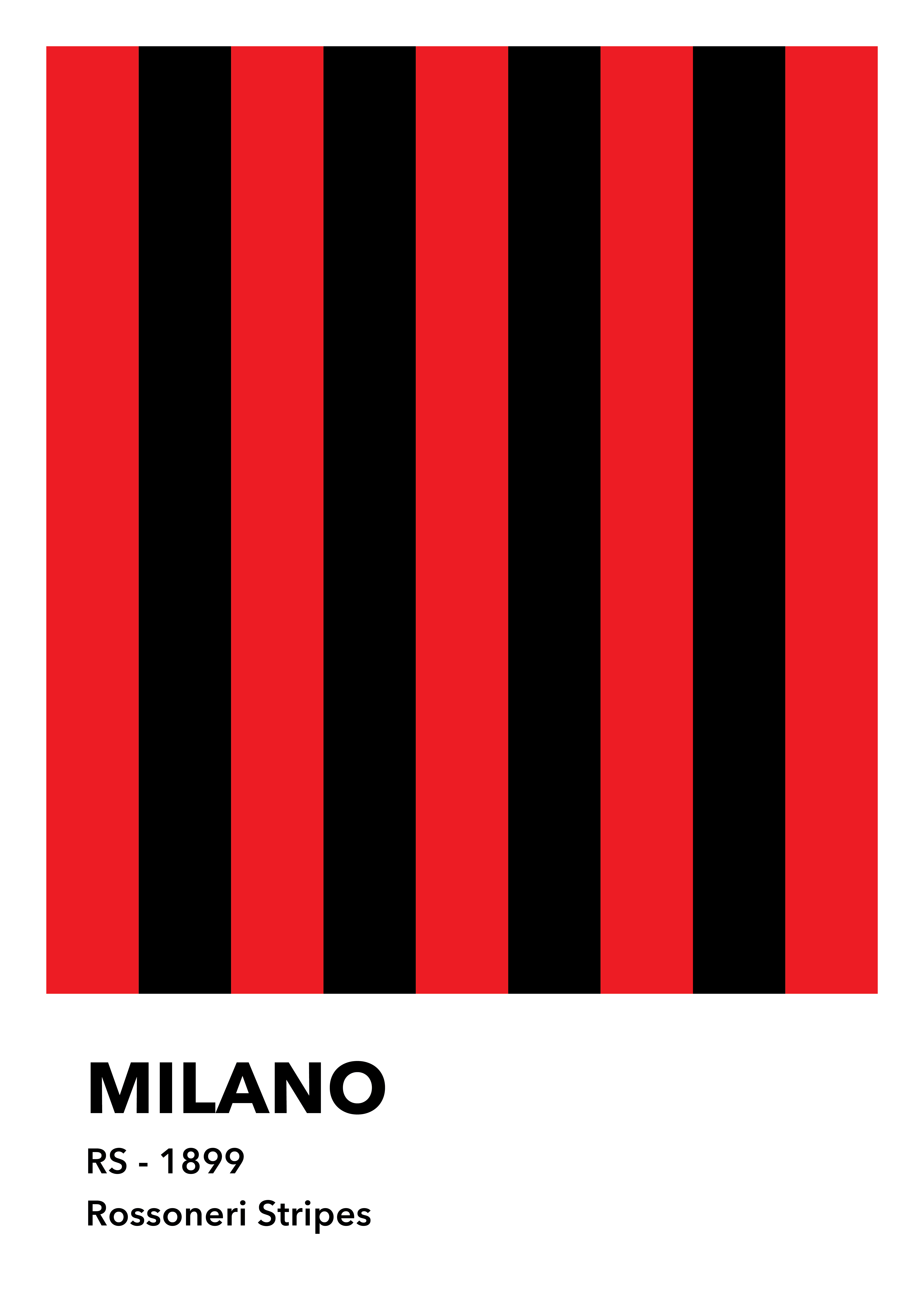 Colors - Milano Fodbold Plakat