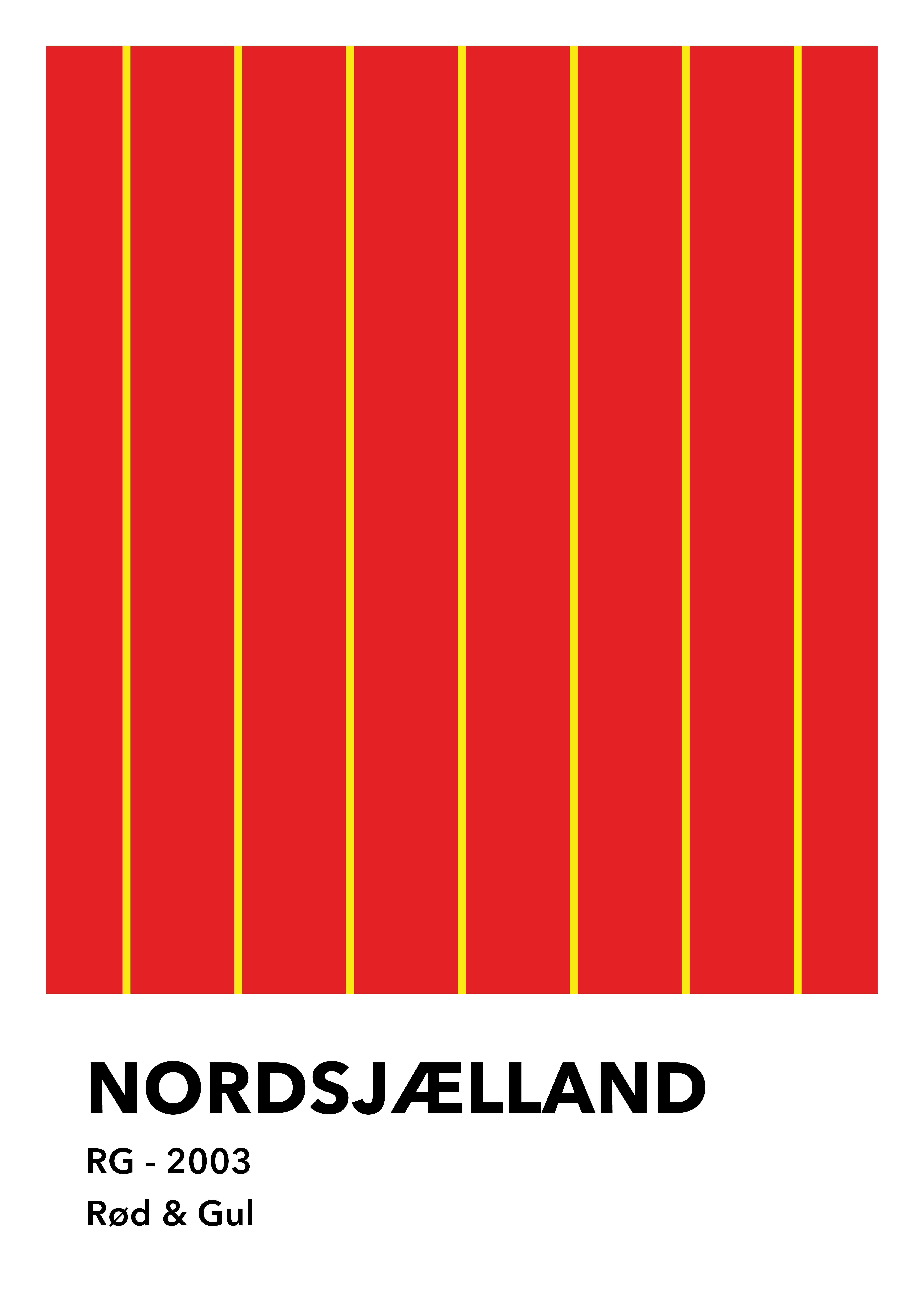 Colors - Nordsjælland Fodbold Plakat