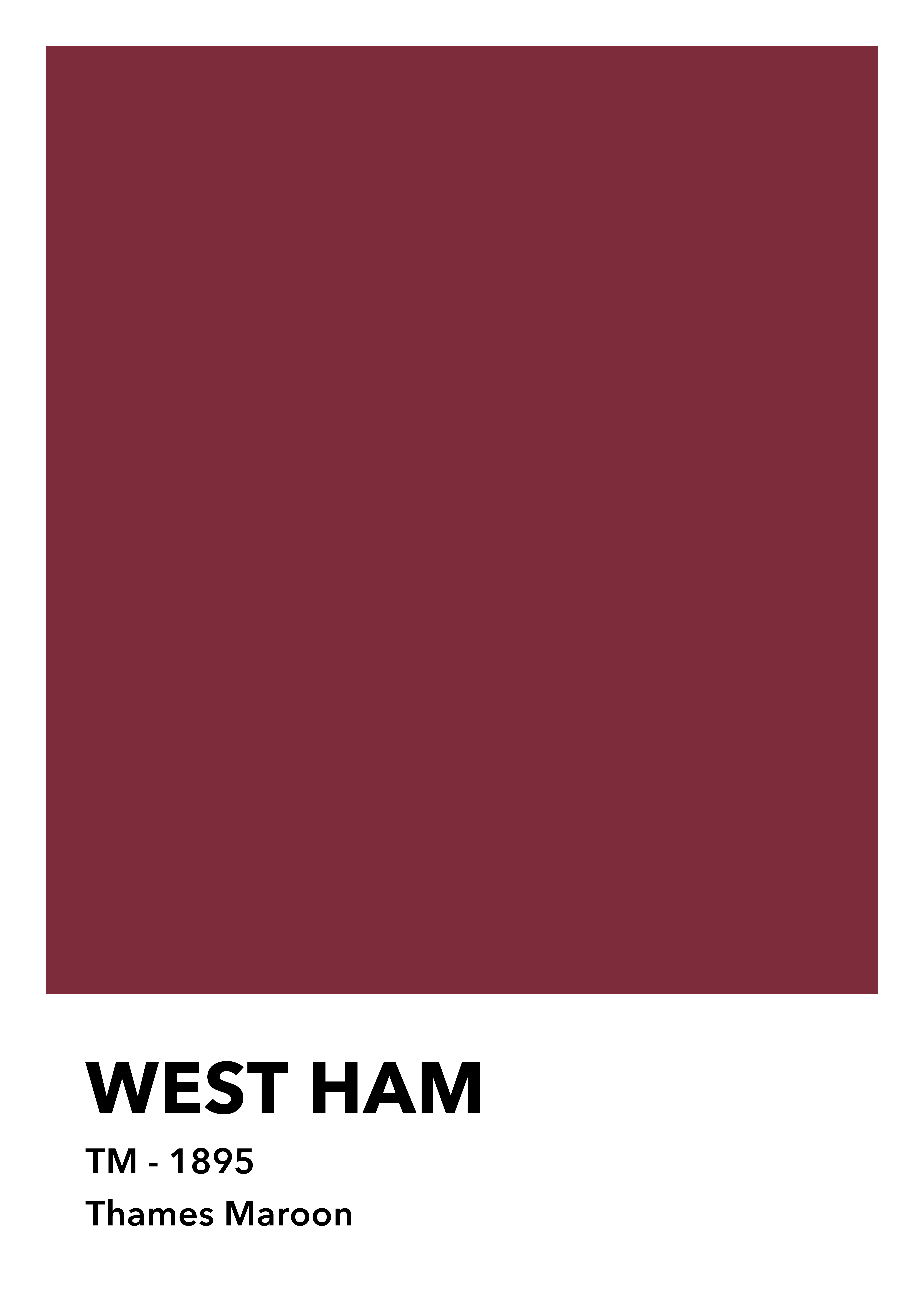 Colors - West Ham Fodbold Plakat