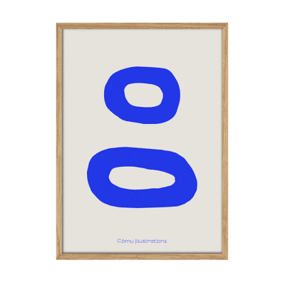 Circles Blue Plakat