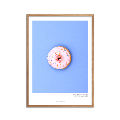 Donut plakat - blue