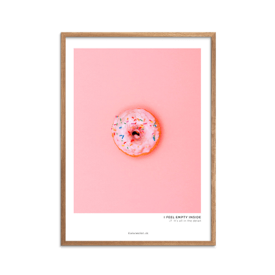 Pink donut plakat