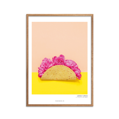 Plakat med taco