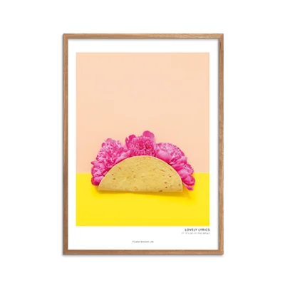 Plakat med taco