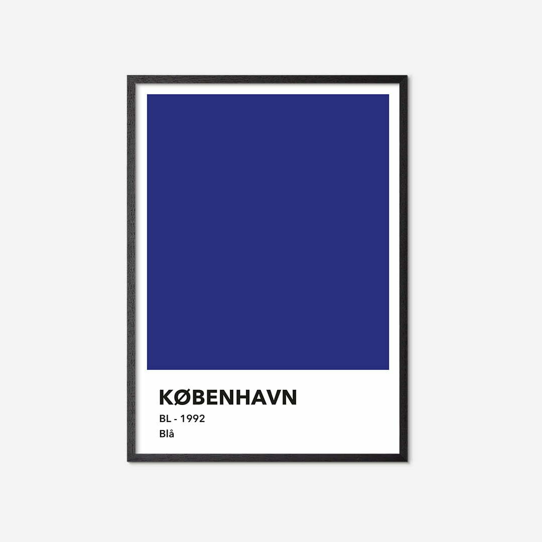 Koebenhavn-farve-plakat-black-frame