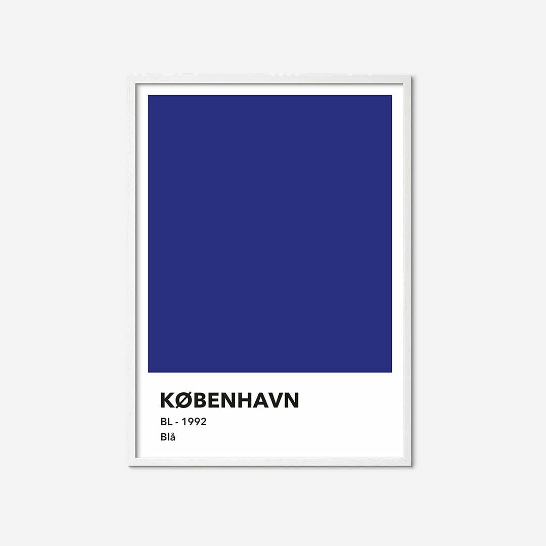 Koebenhavn-farve-plakat-white-frame