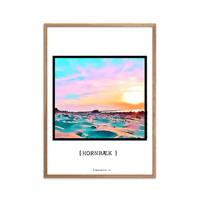 Hornbæk Solnedgang Plakat
