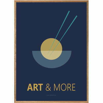 Art & More Plakat blå