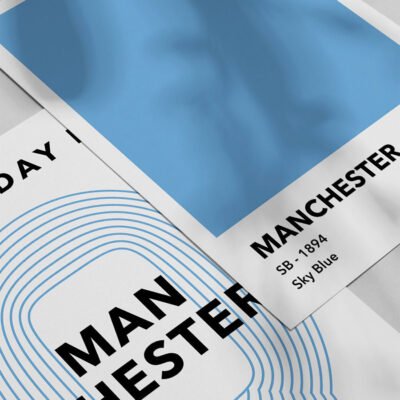 Colors - Manchester Sky Blue Plakat - Image 3