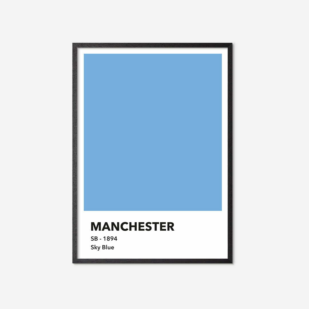 Manchester_CityBlue-farve-plakat-black-frame