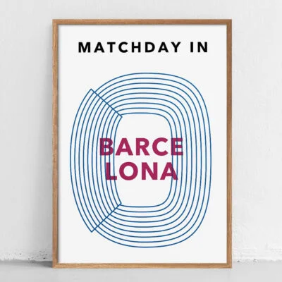 Matchday In Barcelona Plakat - Image 4