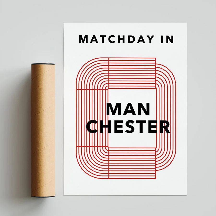 Matchday United Plakat | Fodboldplakater
