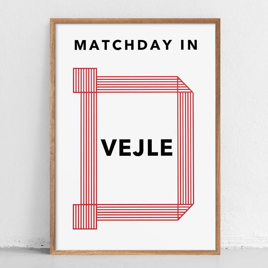 Matchday Vejle Plakat Fodboldplakater | Plakatwerket
