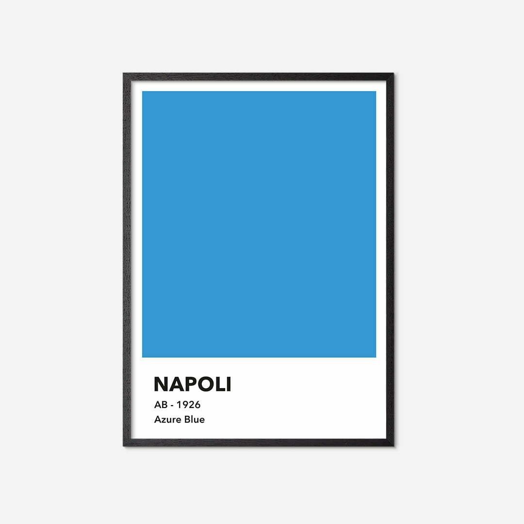 Napoli-farve-plakat-black-frame