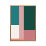 byAxl Tetris Grøn Rosa