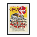 VM 2022 Qatar Plakat for fodboldfans