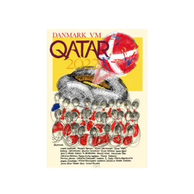VM 2022 Qatar Plakat for fodboldfans