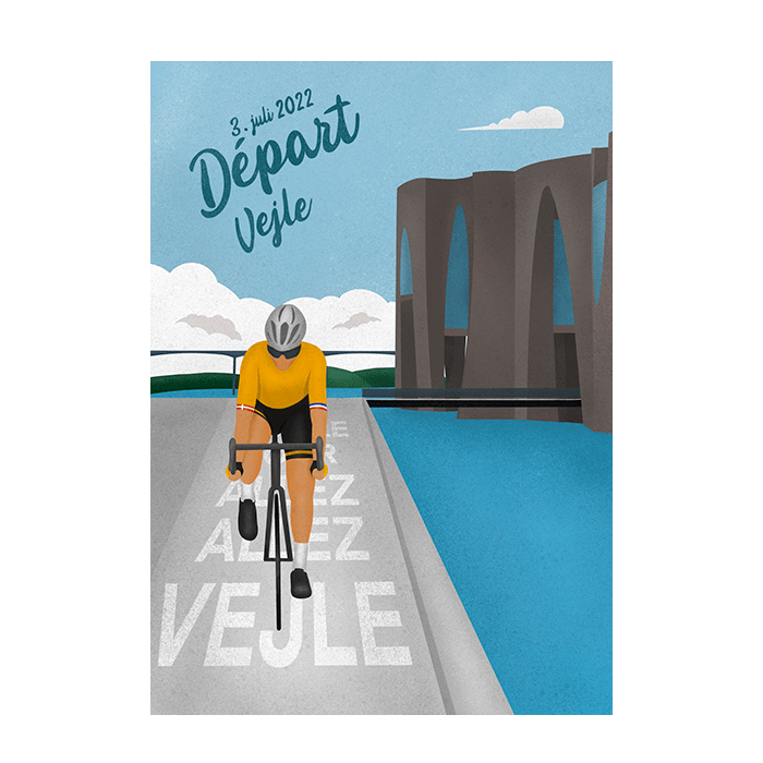 3. etape Sønderborg - Vejle – Tour de France Plakat