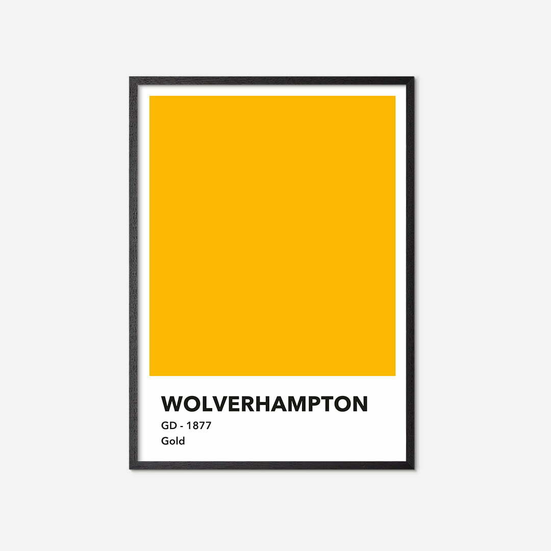 Wolverhampton-farve-plakat-black-frame
