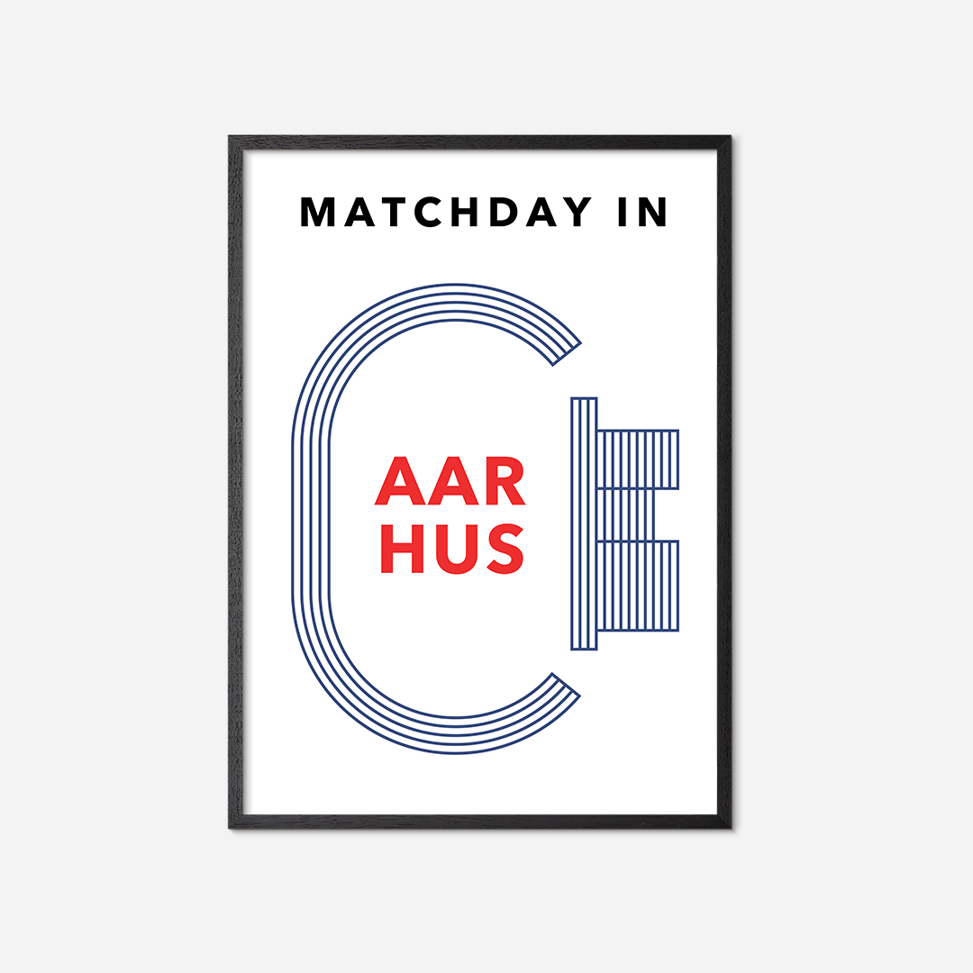 matchday-in-aarhus-poster-black-frame