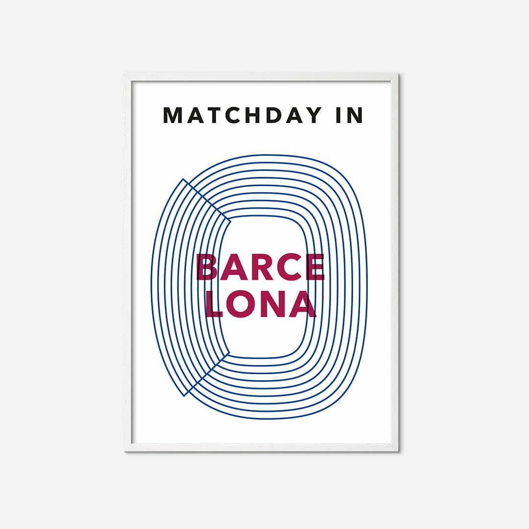 matchday-in-barcelona-poster-white-frame