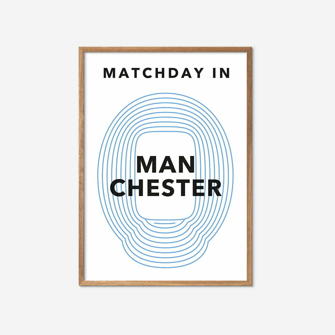 matchday-in-manchester-city-poster-oak-frame