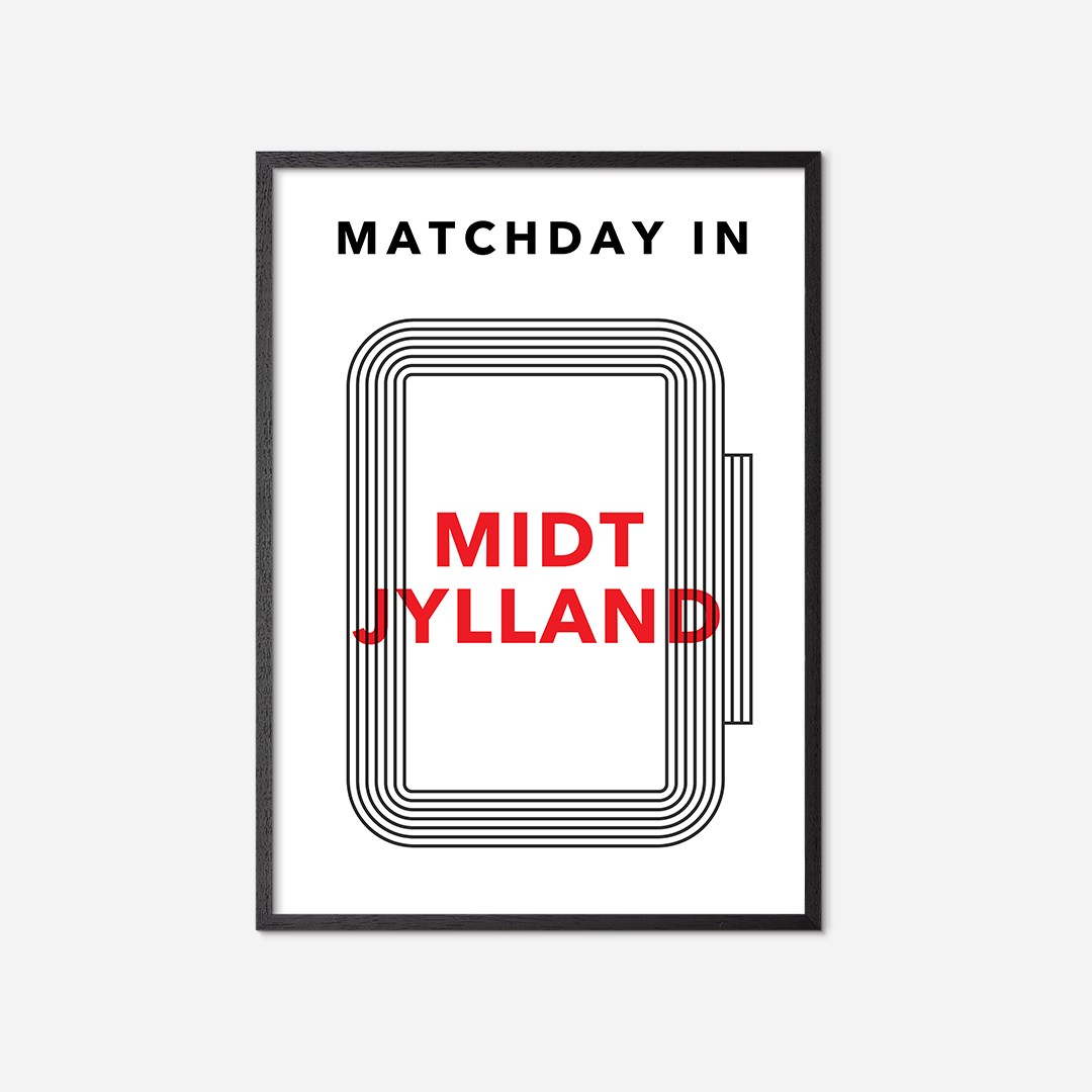 matchday-in-midtjylland-poster-black-frame