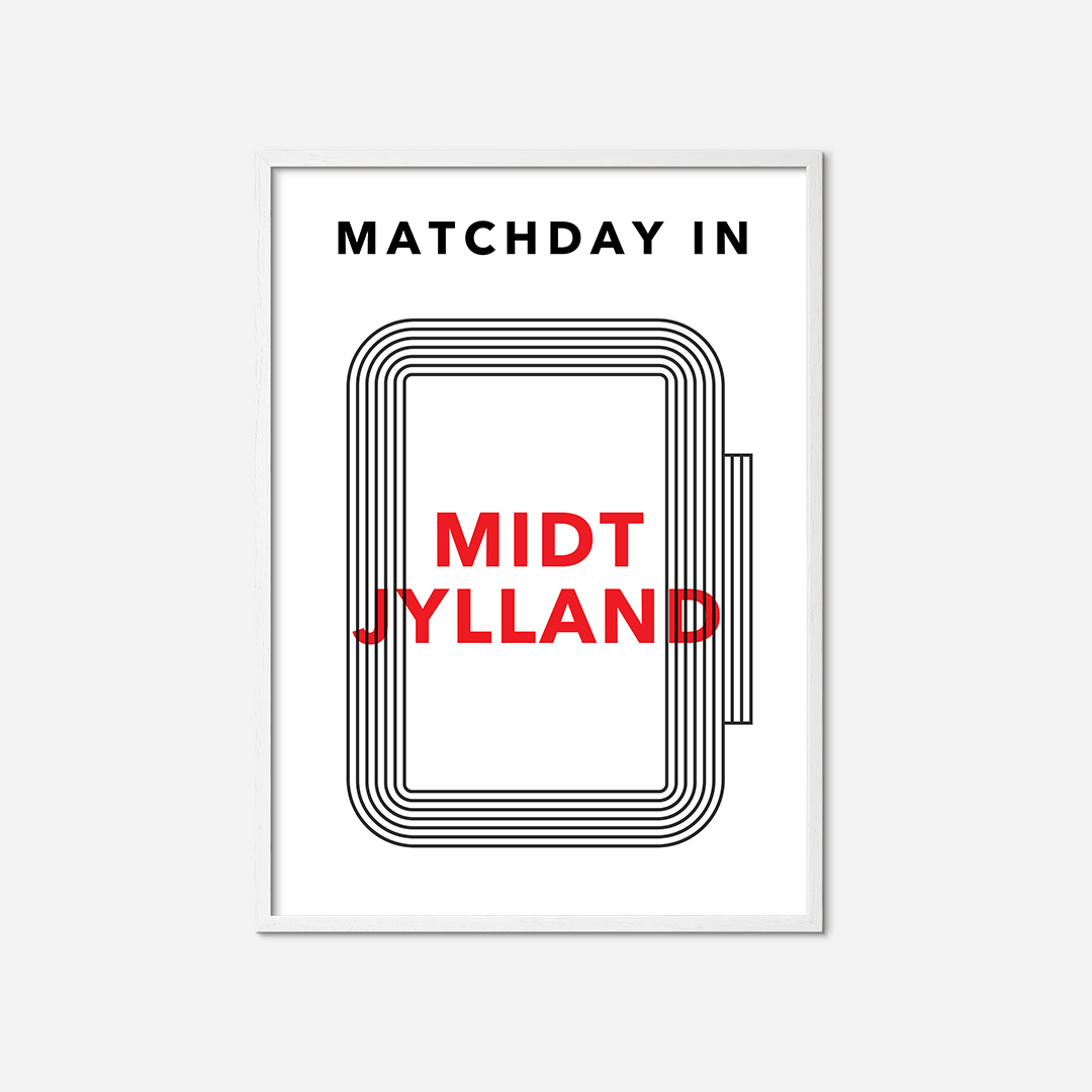 matchday-in-midtjylland-poster-white-frame