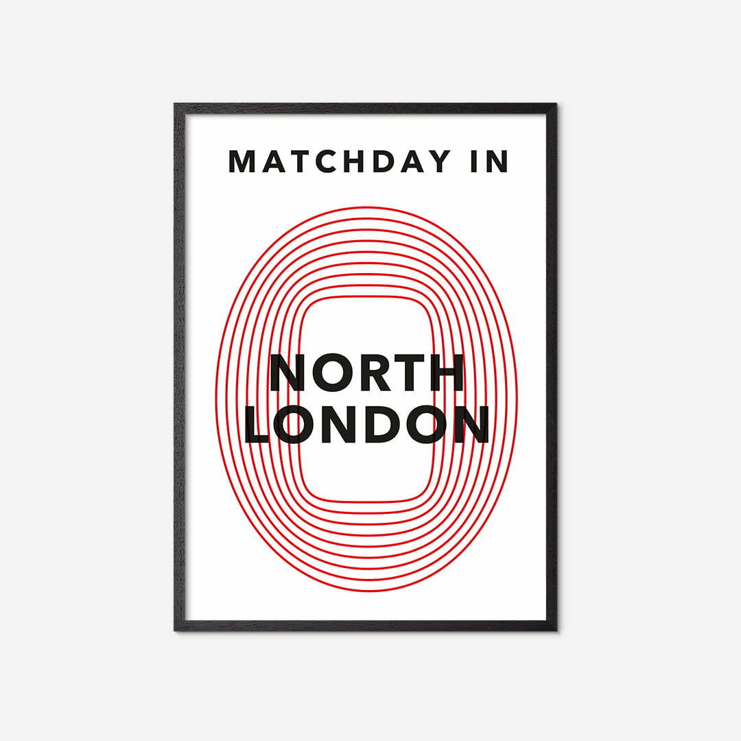 matchday-in-north-london-poster-black-frame