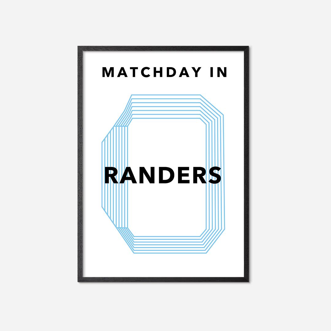 matchday-in-randers-poster-black-frame
